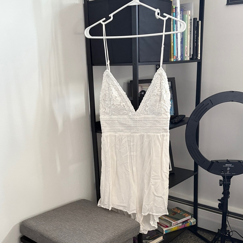 White Lace Romper